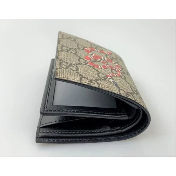 NWT Gucci Kingsnake Print GG Supreme Wallet - Picture 5 of 11